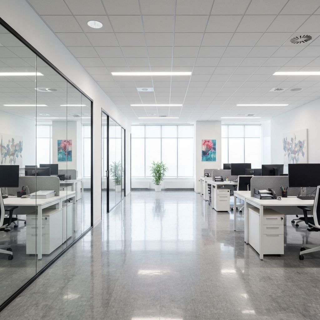 Clean modern office space