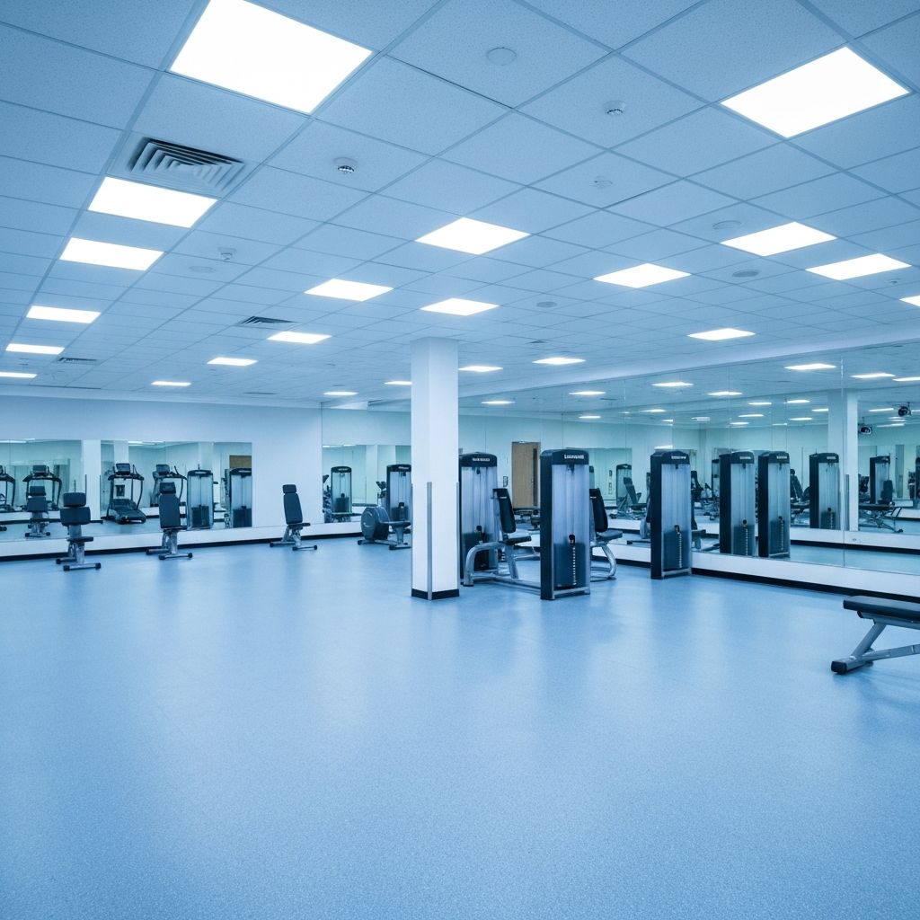 Clean healthcare and gym facility